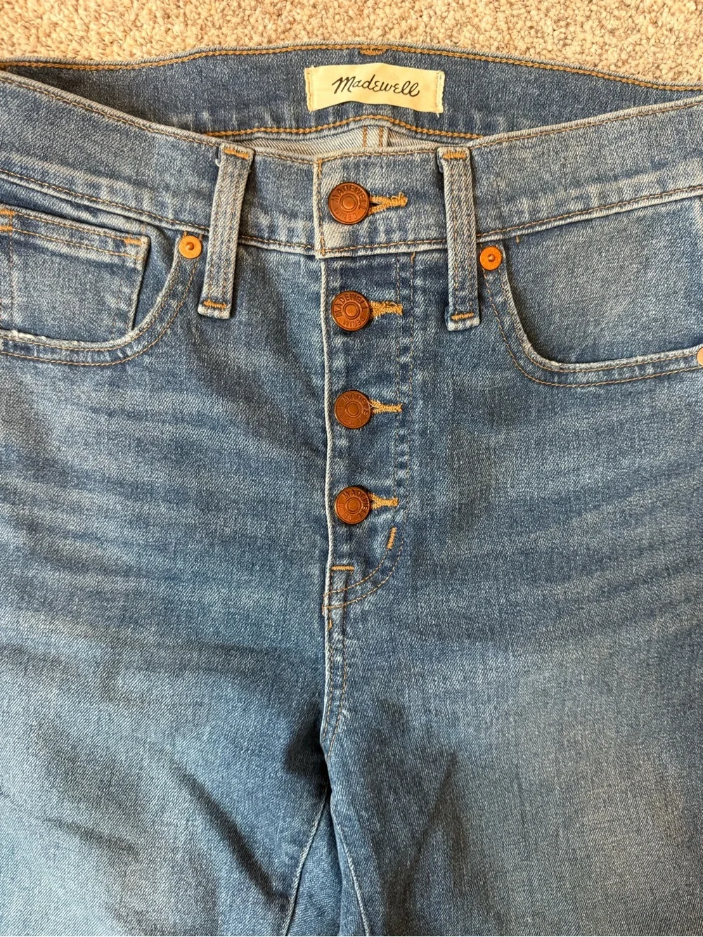 Madewell high rise skinny women Blue Denim Jeans -